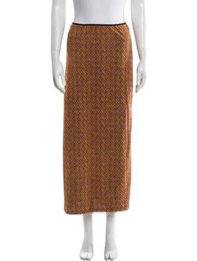 Pre-owned Vivienne Tam Vintage Midi Length Skirt In Multi