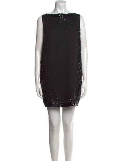 Pre-owned Vivienne Tam Vintage Mini Dress In Black