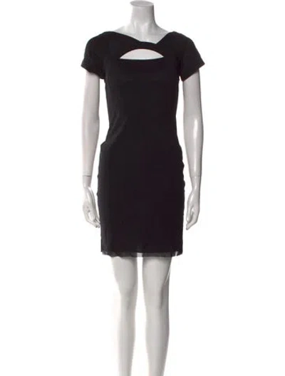 Pre-owned Vivienne Tam Vintage Mini Dress In Black