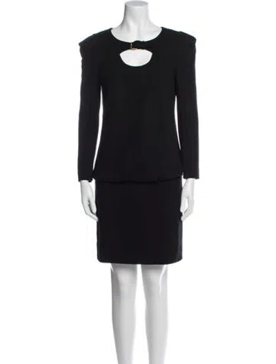 Pre-owned Vivienne Tam Vintage Mini Dress In Black