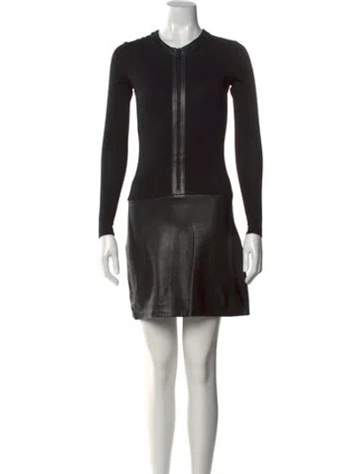 Pre-owned Vivienne Tam Vintage Mini Dress In Black