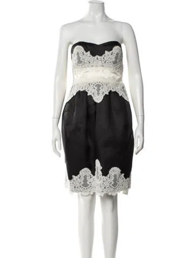 Pre-owned Vivienne Tam Vintage Mini Dress In Black