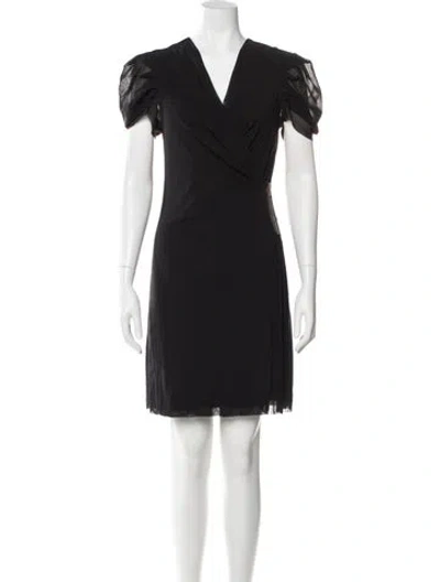 Pre-owned Vivienne Tam Vintage Mini Dress In Black