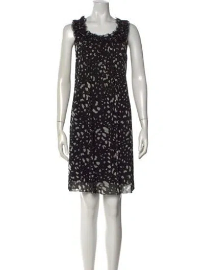 Pre-owned Vivienne Tam Vintage Mini Dress In Black