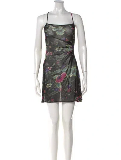 Pre-owned Vivienne Tam Vintage Mini Dress In Black