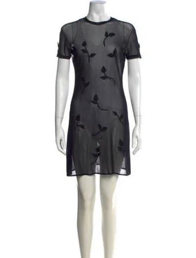 Pre-owned Vivienne Tam Vintage Mini Dress In Black