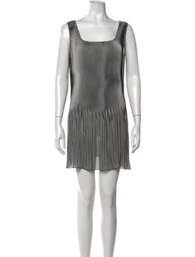 Pre-owned Vivienne Tam Vintage Mini Dress In Black