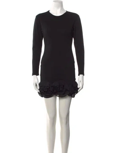 Pre-owned Vivienne Tam Vintage Mini Dress In Black