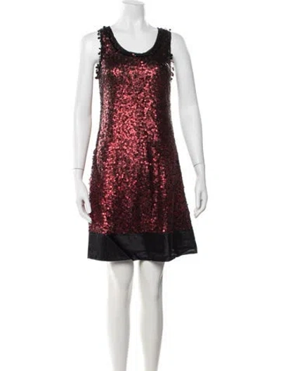 Pre-owned Vivienne Tam Vintage Mini Dress In Red