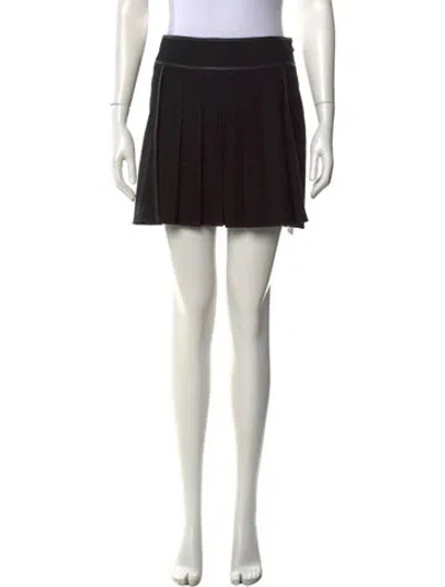 Pre-owned Vivienne Tam Vintage Mini Skirt In Black