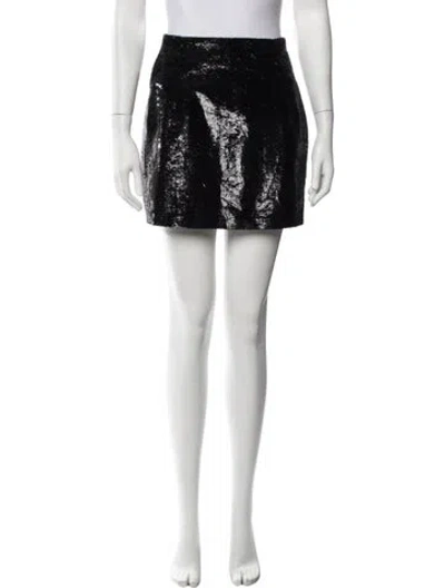 Pre-owned Vivienne Tam Vintage Mini Skirt In Black