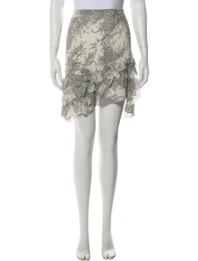 Pre-owned Vivienne Tam Vintage Mini Skirt In White