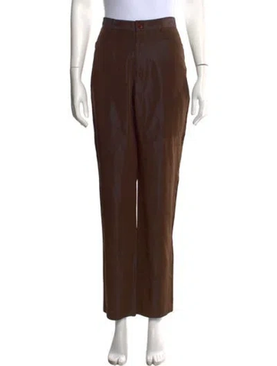 Pre-owned Vivienne Tam Vintage Straight Leg Pants In Brown
