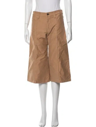 Pre-owned Vivienne Tam Wide Leg Pants In Brown/neutrals