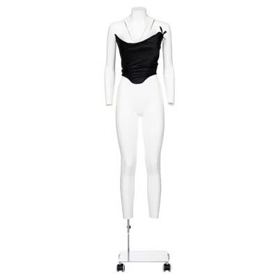Pre-owned Vivienne Westwood 00's Iconic Draped Satin Corset In Gray