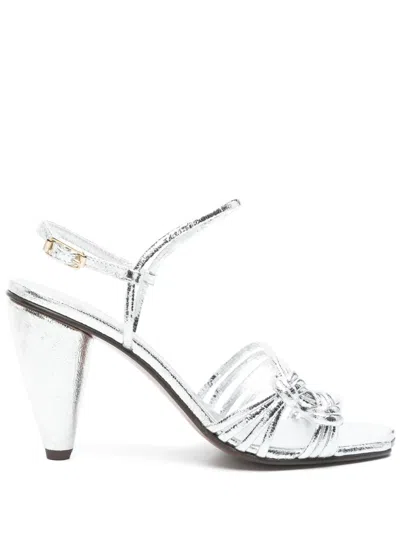Vivienne Westwood 105mm Knotted Sandals In Silver
