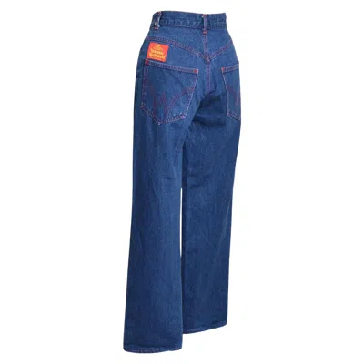 Pre-owned Vivienne Westwood 1992  Indigo Dark Blue Denim High Waisted Jeans