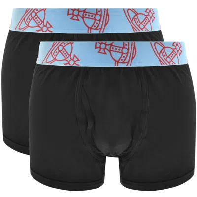 Vivienne Westwood 2 Pack Boxer Trunks Black