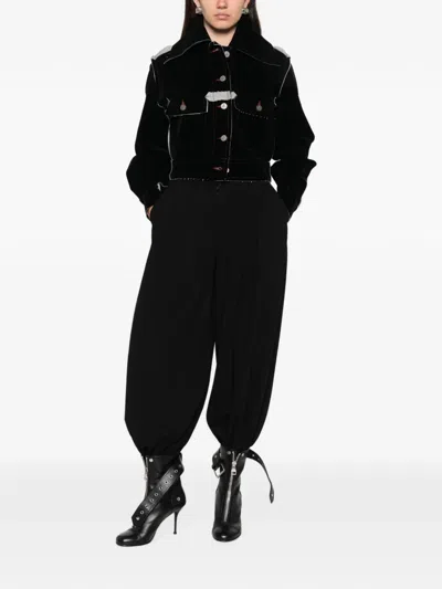 Pre-owned Vivienne Westwood 2010 Orb-engraved Button Jacket In Black