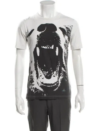 Pre-owned Vivienne Westwood 2012 Graphic Print T-shirt In Gray