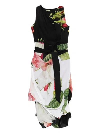 Pre-owned Vivienne Westwood 2013 Floral-print Asymmetric Dress