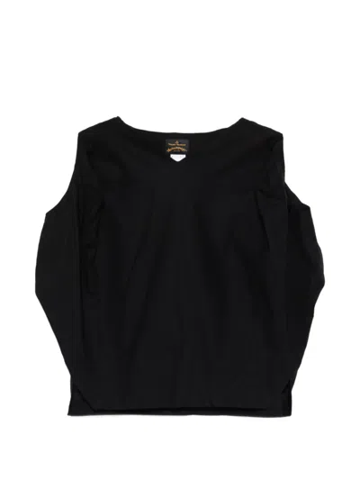 Pre-owned Vivienne Westwood 2015-2016 Cut-out Blouse In Black