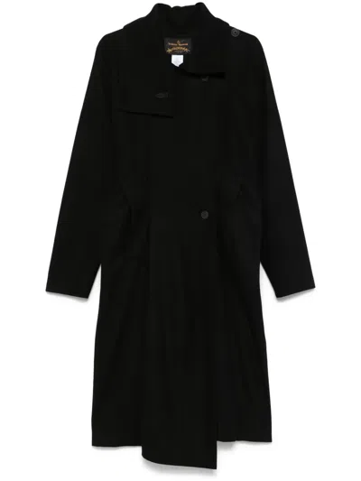 Pre-owned Vivienne Westwood 2015-2016 Wool Coat In Black