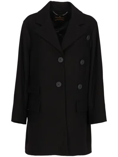 Pre-owned Vivienne Westwood 2015-2016 Wool Coat In Black