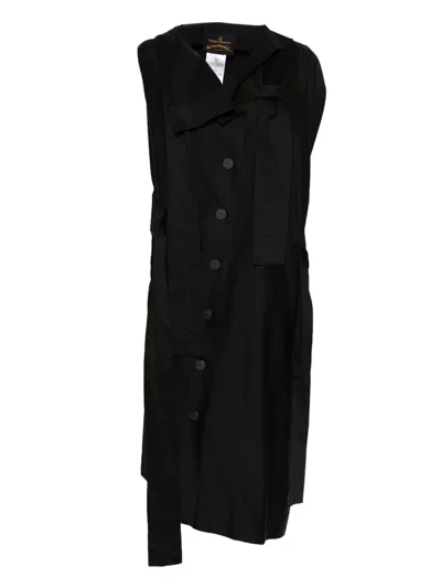 Pre-owned Vivienne Westwood 2016 Button-detail Draped Dress
