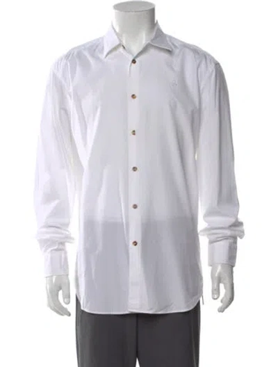 Pre-owned Vivienne Westwood 2016 Signature Logo Dress Shirt In White