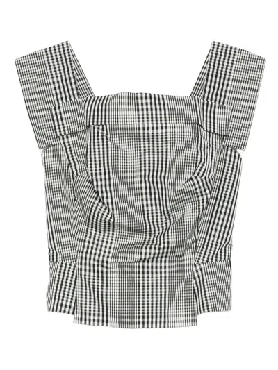 Pre-owned Vivienne Westwood 2017 Checkered Square-neck Top