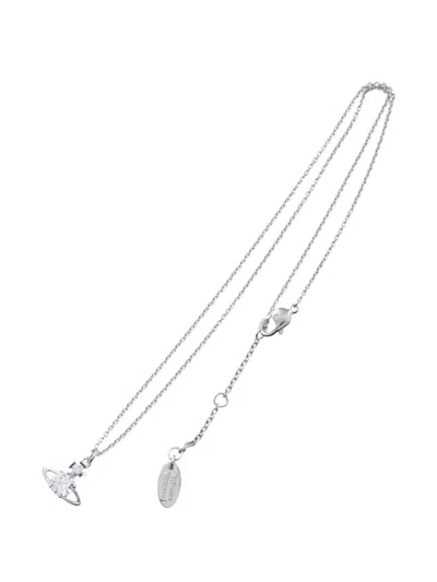 Pre-owned Vivienne Westwood 2020 Reina Orb Necklace In Silver