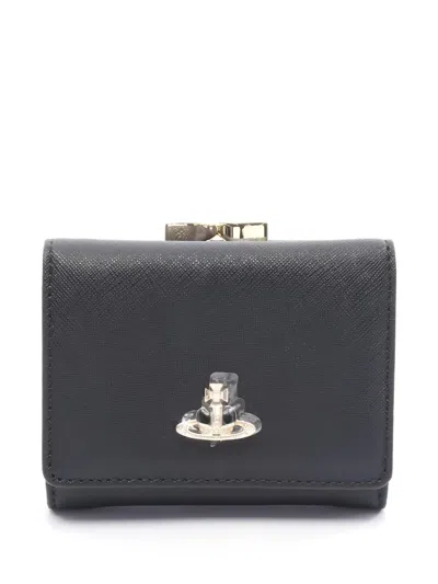 Pre-owned Vivienne Westwood 2020 Small Frame Wallet In Black