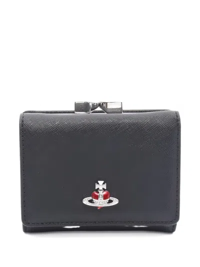 Pre-owned Vivienne Westwood 2020 Small Frame Wallet In Black