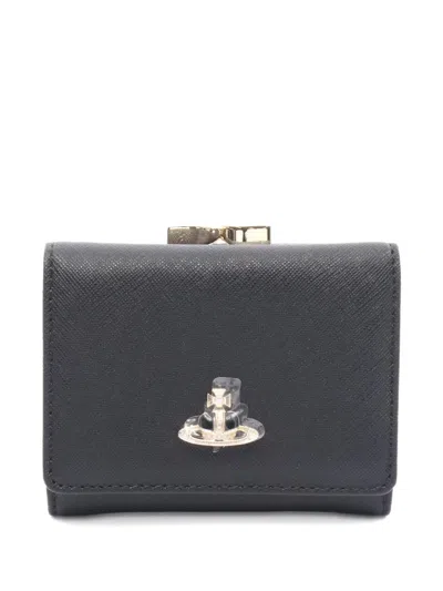 Pre-owned Vivienne Westwood 2020 Small Frame Wallet In Black