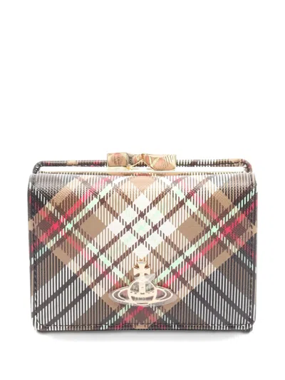 Pre-owned Vivienne Westwood 2020 Small Frame Wallet In Brown