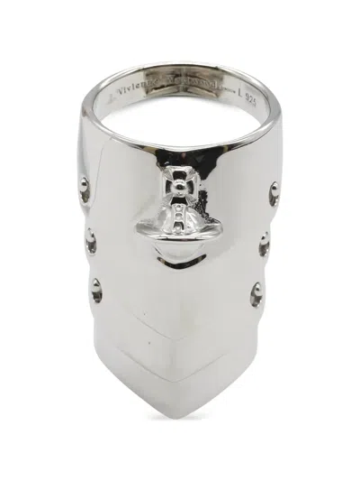 Pre-owned Vivienne Westwood 2020s Armor Ring In Silver