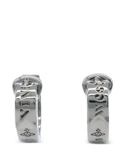 Pre-owned Vivienne Westwood 2020s Brass Earrings In Silver