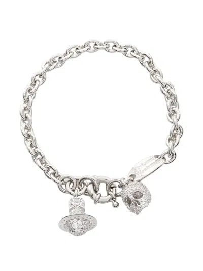Pre-owned Vivienne Westwood 2020s Circe Chain Bracelet In Silver