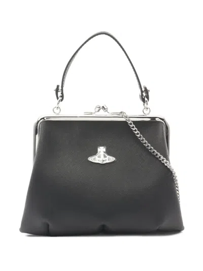 Pre-owned Vivienne Westwood 2020s Granny Frame Handbag In Black