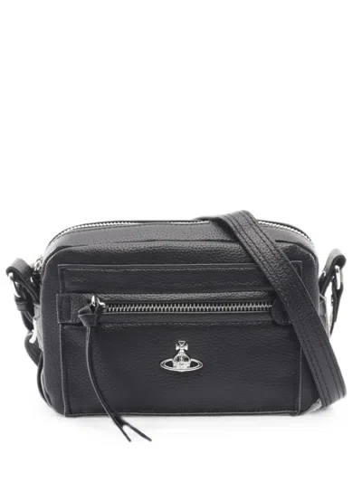 Pre-owned Vivienne Westwood 2020s Hannah Orb Crossbody Bag In Black