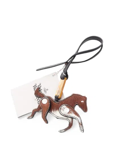 Pre-owned Vivienne Westwood 2020s Horse Bag Charm In Black