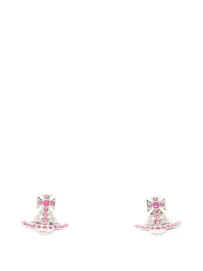 Pre-owned Vivienne Westwood 2020s Kika Orb Earrings In Silver