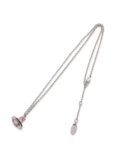 Pre-owned Vivienne Westwood 2020s Kika Orb Necklace In Silver