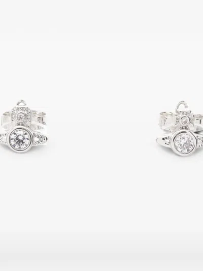 Pre-owned Vivienne Westwood 2020s London Orb Earrings In Silver
