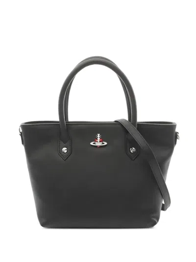 Pre-owned Vivienne Westwood 2020s Mini Two-way Tote Bag In Black
