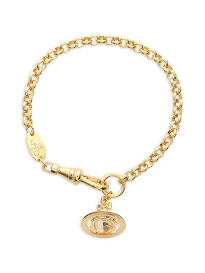 Pre-owned Vivienne Westwood 2020s New Petite Orb Bracelet In Gold