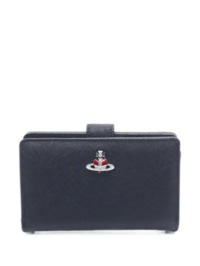 Pre-owned Vivienne Westwood 2020s Orb Bi-fold Wallet In Black