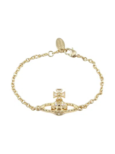 Pre-owned Vivienne Westwood 2020s Orb Chain Bracelet In Gold