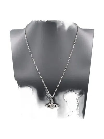 Pre-owned Vivienne Westwood 2020s Orb Chain Necklace In Silver
